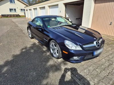 Brugt Mercedes SL500 387 HK (284 kW) 2008 Blå Cabriolet