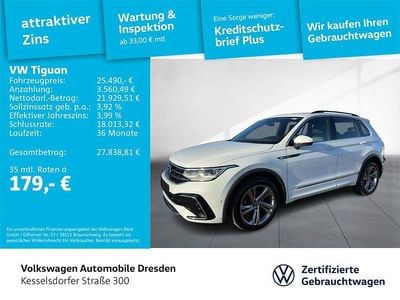 0q pure white Gebraucht 2021 VW Tiguan R-line SUV | 25.490 € (Superpreis)