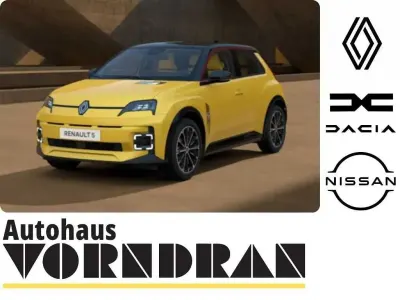 Nouvelle Renault 5 E-Tech Iconic 110 kW (150 ch) 2025 Jaune Berline