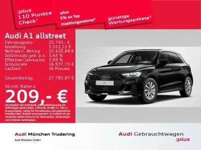 Gebraucht Audi A1 S-Line 116 PS (85 kW) 2025 Mythosschwarz metallic SUV