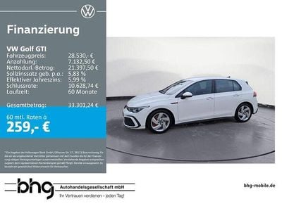 Gebraucht VW Golf VIII GTI 245 PS (180 kW) 2024 Weiss Limousine