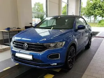Gebraucht VW T-Roc Cabriolet R-line 150 PS (110 kW) 2021 Blau Cabrio