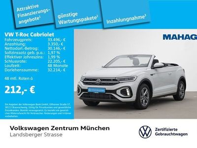 Gebraucht VW T-Roc Cabriolet R-line 150 PS (110 kW) 2024 Weiß Cabrio