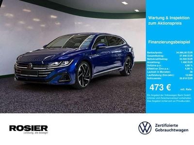 Gebraucht VW Arteon R-line 200 PS (147 kW) 2021 Blau / lapiz blue Kombi