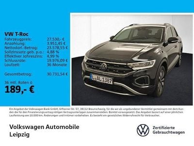 Gebraucht VW T-Roc Goal 150 PS (110 kW) 2025 Schwarz SUV