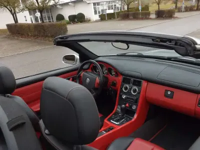 Usata Mercedes SLK200 136 CV (100 kW) 1998 Argento Cabrio