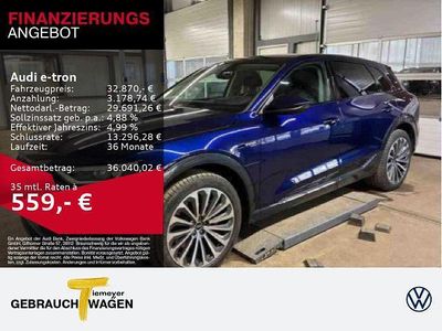 Gebraucht Audi e-tron Advanced 300 kW (408 PS) 2022 Blau SUV