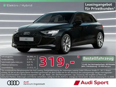 Neu Audi A3 204 PS (150 kW) 2025 Brillantschwarz Limousine