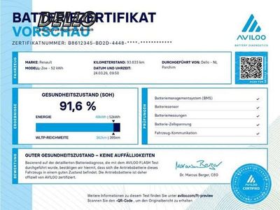 Gebraucht Renault Zoe Intens 50 kW (69 PS) 2020 Schwarz Kleinwagen