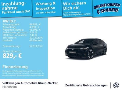 Gebraucht VW ID.7 GTX 250 kW (340 PS) 2025 Schwarz Limousine