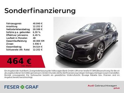 Brillantschwarz Gebraucht 2022 Audi A6 S-Line Kombi | 40.840 € (Fairer Preis)