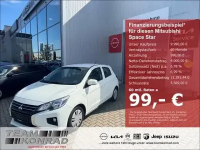 Gebraucht Mitsubishi Space Star Select 71 PS (52 kW) 2020 Weiß Kleinwagen