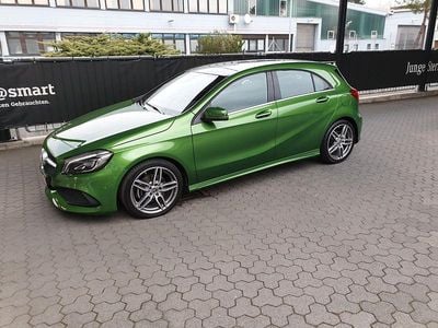 Usata Mercedes A200 AMG line 136 CV (100 kW) 2018 Verde Berlina