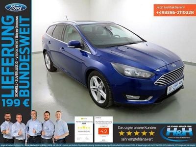 Indicblau Gebraucht 2018 Ford Focus Titanium Kombi | 13.440 € (Fairer Preis)