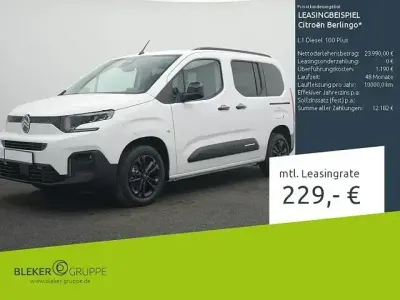 Neu Citroën Berlingo 102 PS (75 kW) 2026 Weiß Van / Kleinbus