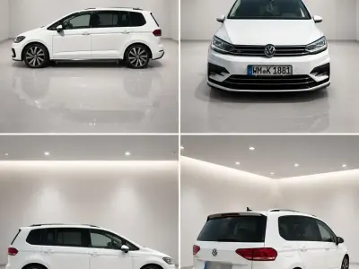 Gebraucht VW Touran R-line 150 PS (110 kW) 2017 Weiß Van / Kleinbus