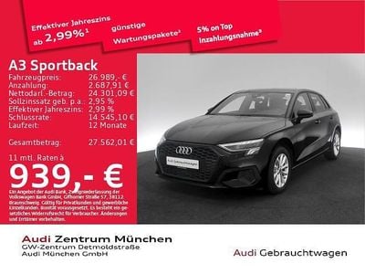 Gebraucht Audi A3 Sportback g-tron 131 PS (96 kW) 2022 Brillantschwarz Kleinwagen
