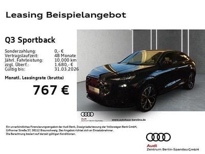 Neu Audi Q3 Sportback S-Line 204 PS (150 kW) 2025 Schwarz SUV