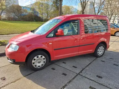 Second-hand VW Caddy Family 109 CP (80 kW) 2007 Roșu Monovolum