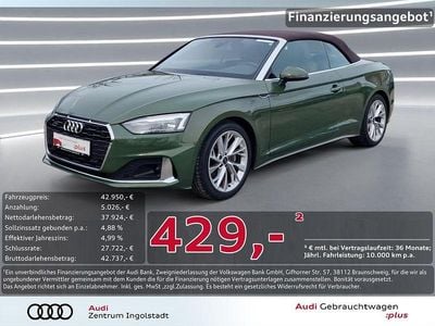 Gebraucht Audi A5 Cabriolet Advanced 204 PS (150 kW) 2023 Grün metallic Cabrio
