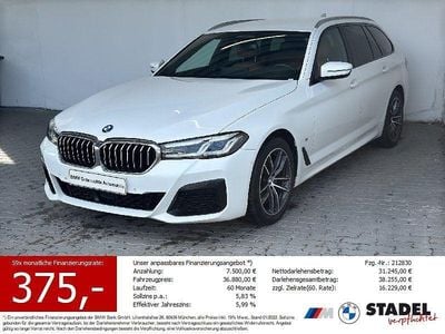 Gebraucht BMW 520 M Sport 190 PS (139 kW) 2023 Alpinweiß uni Kombi