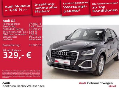Brillantschwarz Gebraucht 2023 Audi Q2 Advanced Plus SUV | 27.489 € (Guter Preis)