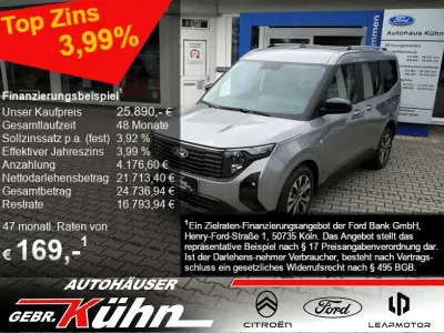 Neu Ford Tourneo Courier Titanium 125 PS (91 kW) 2026 Silber Van / Kleinbus