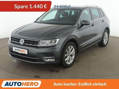 Grau Gebraucht 2017 VW Tiguan Highline SUV | 20.450 € (Fairer Preis)