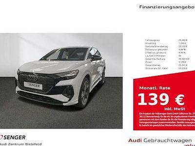 Gletscherweiß metallic Gebraucht 2022 Audi Q4 Sportback e-tron Ambiente SUV | 29.380 € (Fairer Preis)