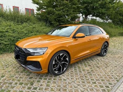 Begagnad Audi Q8 Design 286 HK (210 kW) 2019 Orange SUV