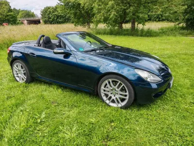 Gebraucht Mercedes SLK350 Sport 272 PS (200 kW) 2007 Blau Cabrio
