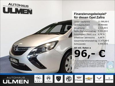 Grau Gebraucht 2017 Opel Zafira Tourer Selection Van / Kleinbus | 11.580 € (Teuer)
