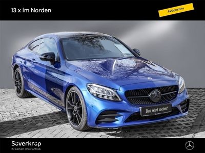 gebraucht Mercedes C220 d Coupé BURM AMG NIGHT STANDH SPUR DISTR