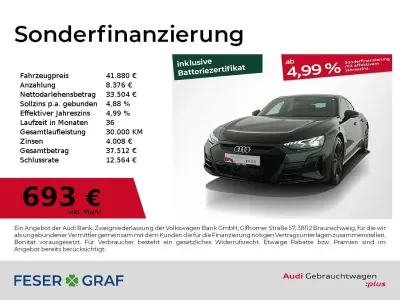Gebraucht Audi e-tron GT quattro Comfort 350 kW (476 PS) 2023 Mythosschwarz metallic Limousine