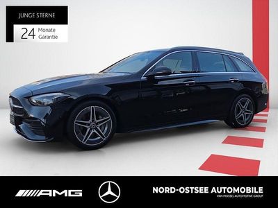 Gebraucht Mercedes C300 AMG line 265 PS (194 kW) 2022 Metalliclack obsidianschwarz m Kombi