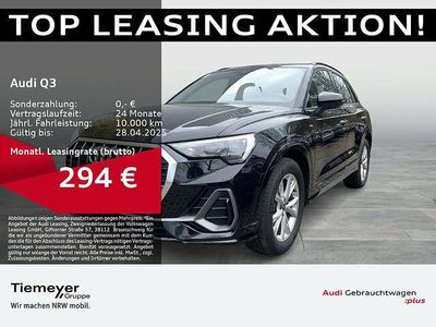 Gebraucht Audi Q3 S-Line 150 PS (110 kW) 2024 Mythosschwarz metallic SUV