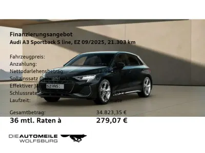 Gebraucht Audi A3 S-Line 150 PS (110 kW) 2025 Mythosschwarz metallic Limousine