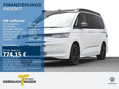 Neu VW California California 150 PS (110 kW) 2025 Candyweiß/deep black perleffe Van
