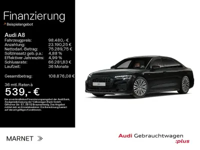 Ny Audi A8L Ambiente 462 HK (339 kW) 2025 Sort Sedan