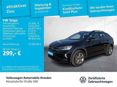 Gebraucht VW Taigo R-line 116 PS (85 kW) 2024 Schwarz SUV