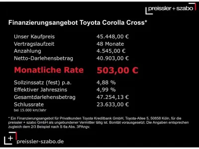 Neu Toyota Corolla Cross Sport 181 PS (133 kW) 2026 Grau SUV