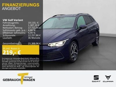 Blau Gebraucht 2022 VW Golf VIII Life Kombi | 19.110 € (Fairer Preis)