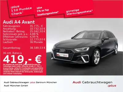 Gebraucht Audi A4 S-Line 204 PS (150 kW) 2024 Mythosschwarz metallic Kombi