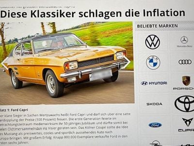 Orange Gebraucht 1970 Ford Capri Coupé | 27.500 €