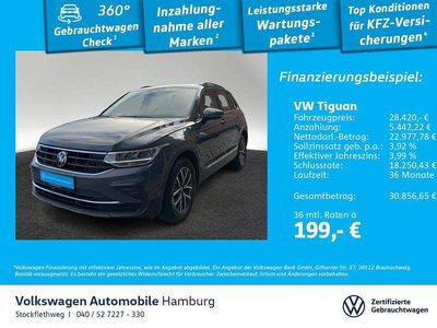 B0 delfingrau metallic Gebraucht 2022 VW Tiguan Life SUV | 28.420 € (Guter Preis)