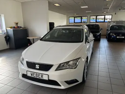 Brugt Seat Leon ST Style 105 HK (77 kW) 2014 Hvid Stationcar