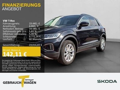 Second-hand VW T-Roc Life 110 CP (80 kW) 2023 Negru SUV