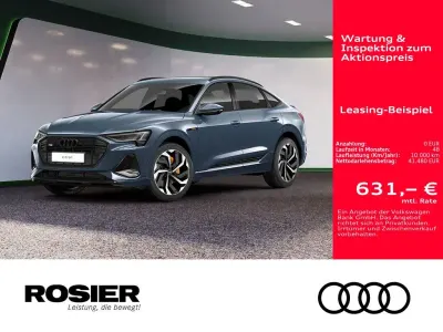 Używany Audi e-tron S-Line 300 kW (408 KM) 2023 Niebieski SUV
