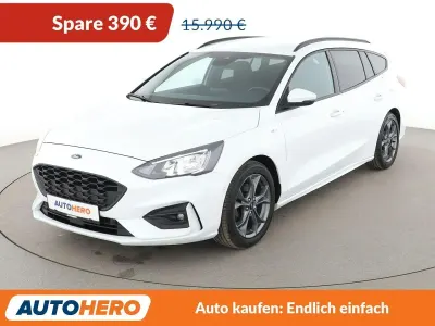 Gebraucht Ford Focus ST-Line X 125 PS (91 kW) 2020 Weiß Kombi