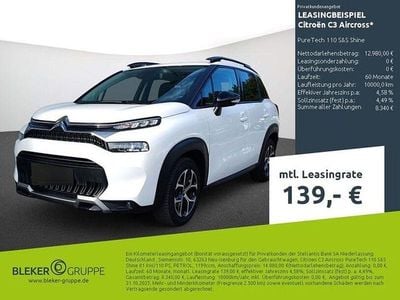 Gebraucht Citroën C3 Aircross Shine 110 PS (80 kW) 2023 Weiß SUV